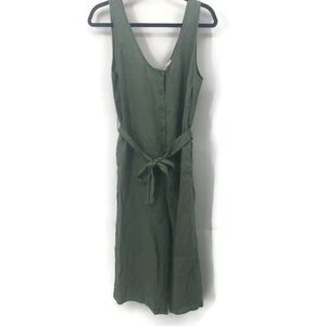 C&C California women’s green Linen romper‎ M